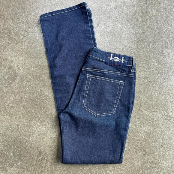L.e.i. Denim - Vintage Y2K LEI Dark Wash Rhinestone Denim Jeans Women's Size 7 Pants
